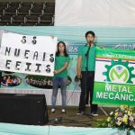 Alumnos de Metal Mecánica en el festejo por el Aniversario 28 en el año 2016