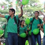 Alumnos durante la vuelta a clases del Colegio Politécnico Johannes Gutenberg