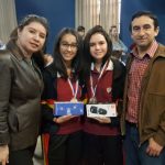 Alumnas del Colegio Politécnico Johannes Gutenberg durante la premiación de las Olimpiadas Kanguro