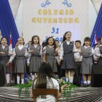 Festejo del aniversario en el Polideportivo del Colegio Politécnico Johannes Gutenberg