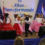 Festejo del aniversario en el Polideportivo del Colegio Politécnico Johannes Gutenberg