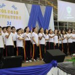 Presentación del Coro en el Polideportivo del Colegio Politécnico Johannes Gutenberg